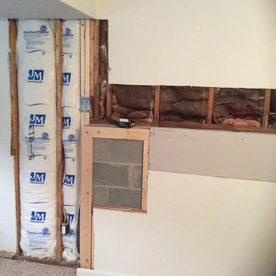 Wall insulation replacement during Contents Cleaning & Restoration in Polson